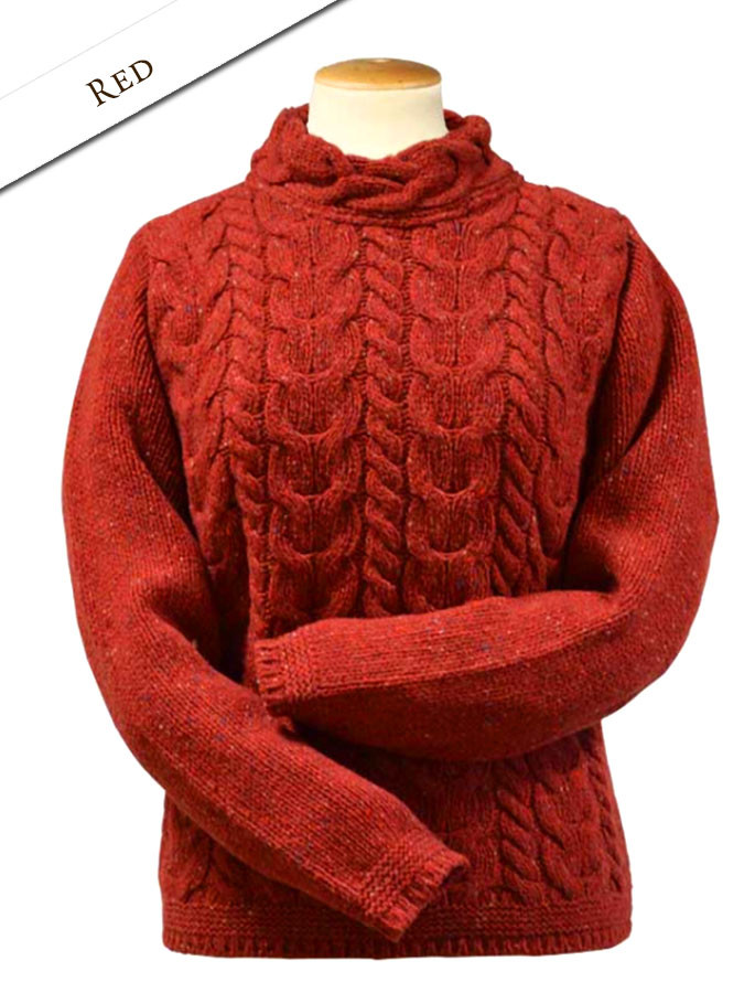 Wool Cashmere Aran Horseshoe Cable Sweater  Sweaters, Cable knitting  patterns, Knitwear women