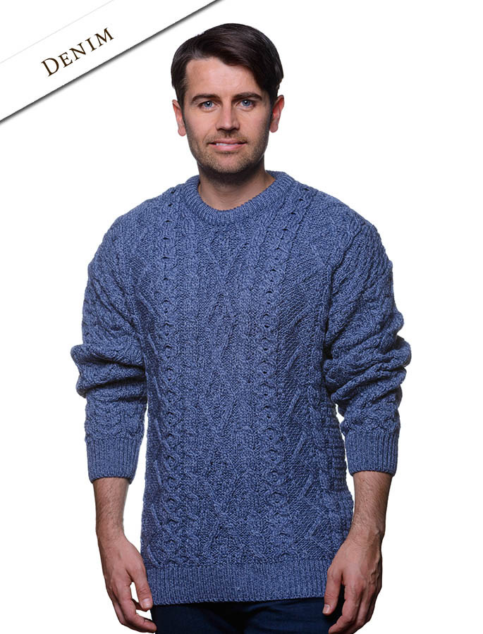 Merino wool sweaters for men, Aran sweater for men | Glenaran