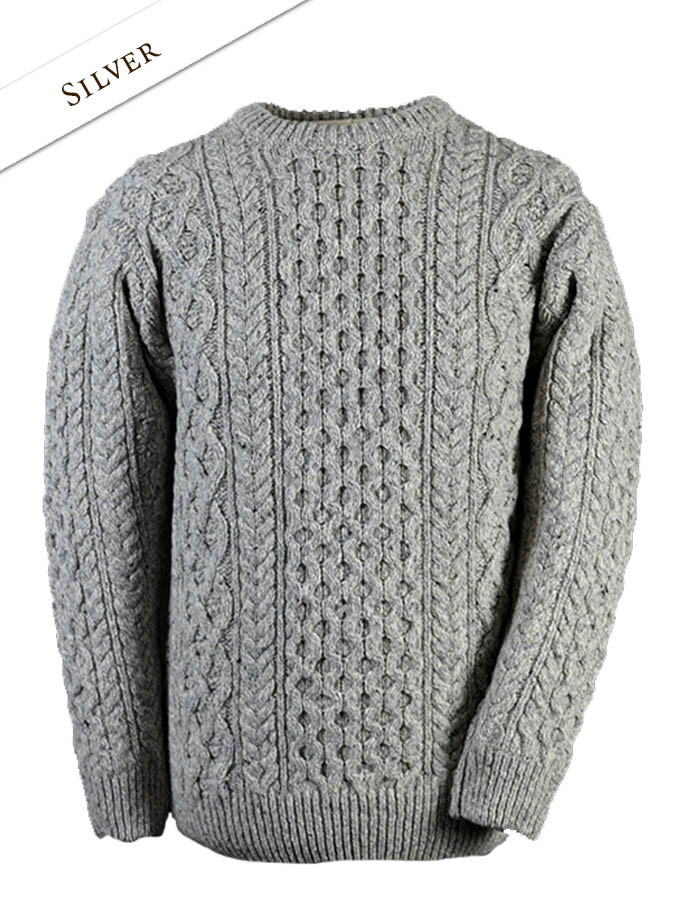 Wool Cashmere Aran Sweater