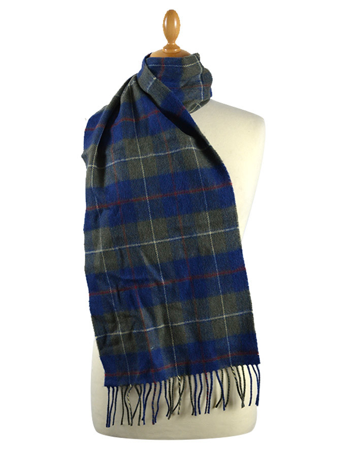 [OPEN YY] / ☆ 24FW OPEN YY TARTAN WOOL SCARF / BLUE OPEN YY TARTAN WOOL SCARF, BLUE