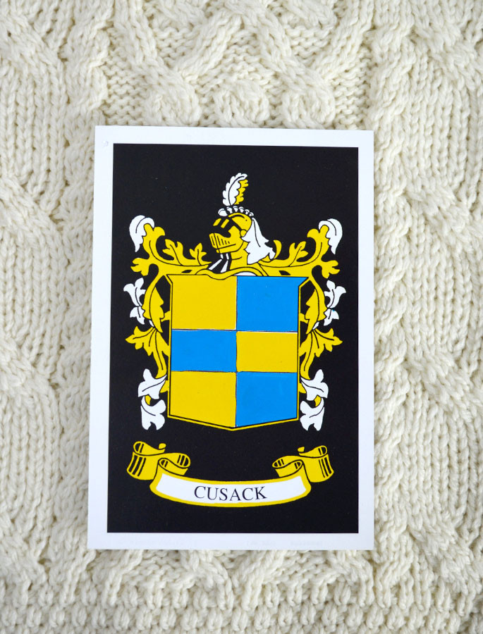 Cusack Clan Aran Throw Cusack Clan Aran Throw