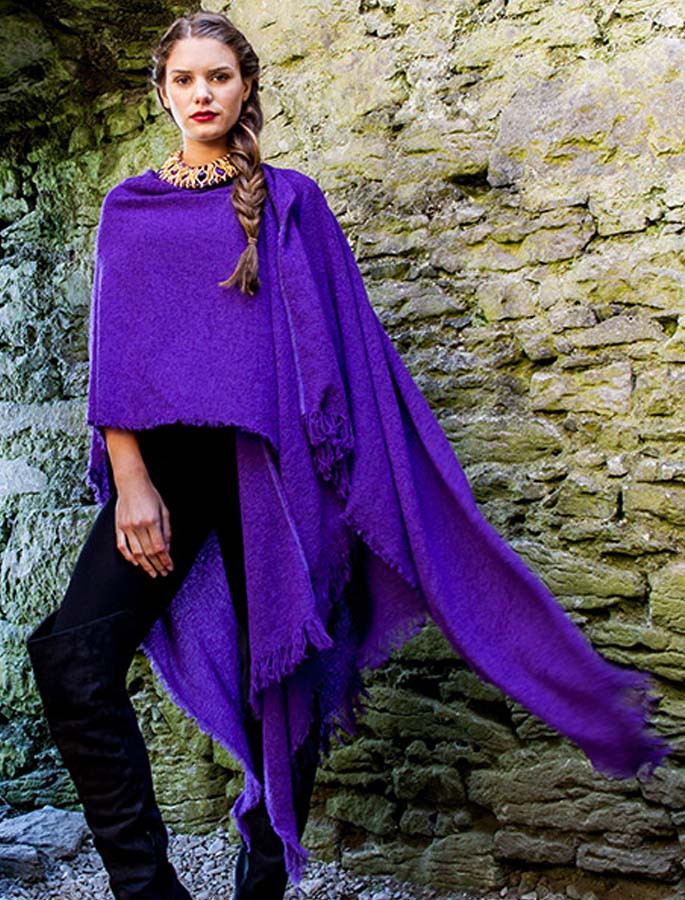 Lambswool Celtic Irish Ruana Wrap | Glenaran Irish Market