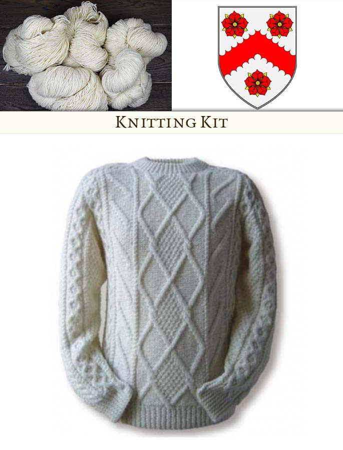 White Knitting Kit