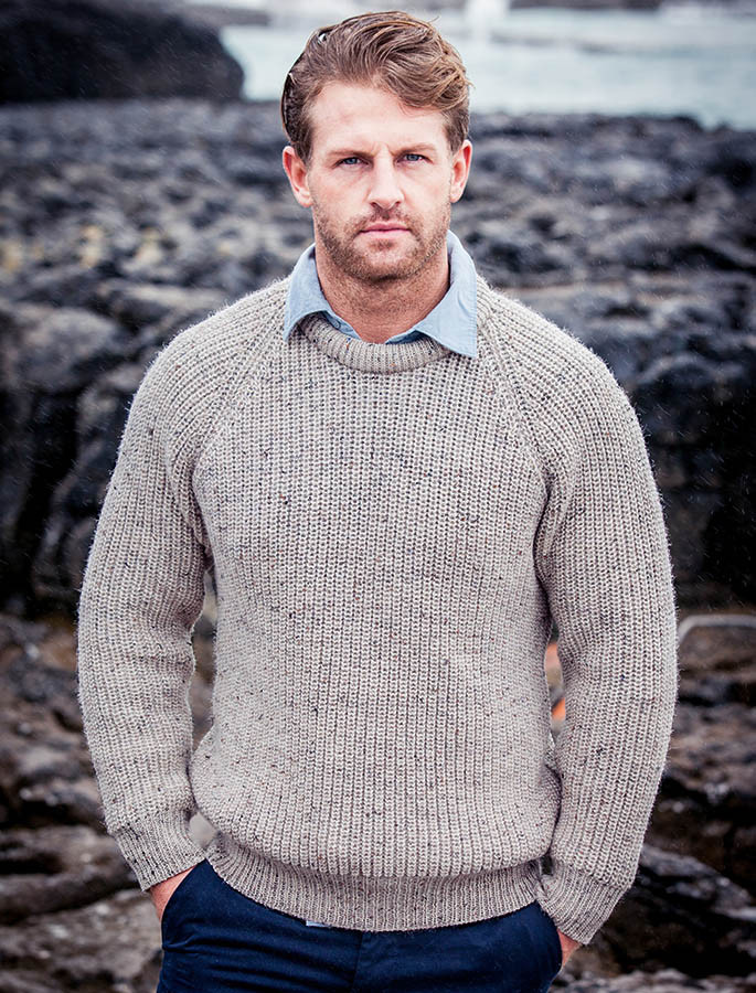 Irish Fishermans Ribbed Sweater