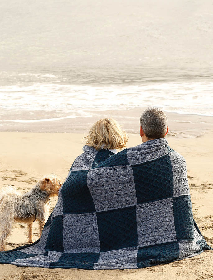 Two-Tone Lambswool Throw