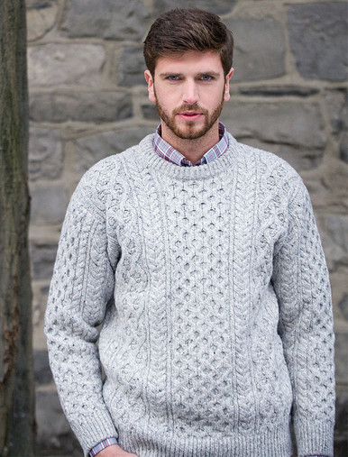 Wo‎men's Overs‎ized Wool Cashmere Aran Sweater‎‎‎‎