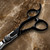 Microslit(tm) ERGO Black Hair Scissor