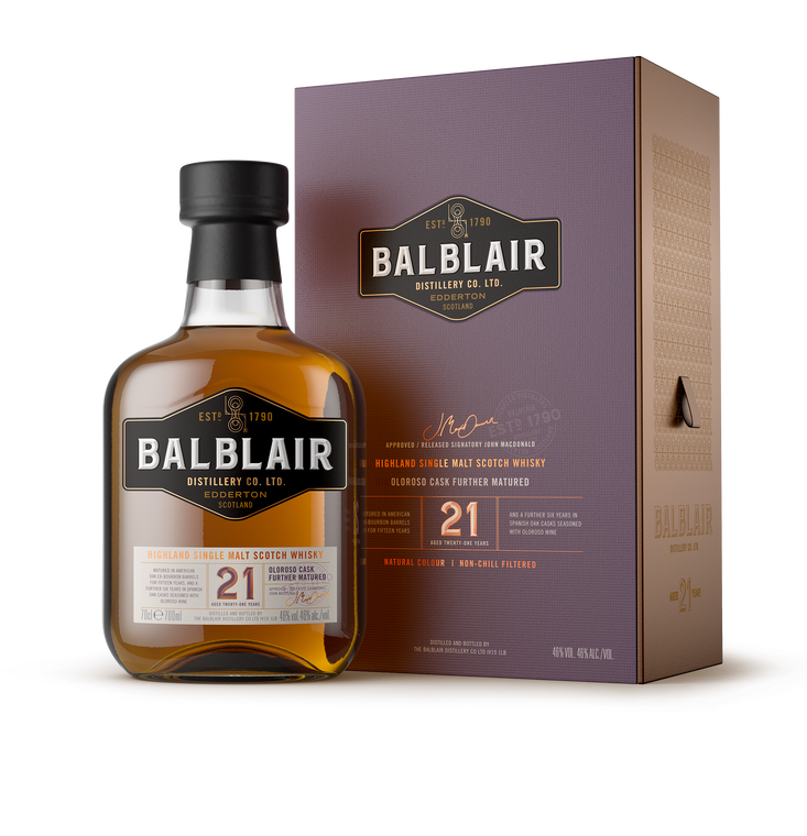 BALBLAIR 21YO SINGLE MALT 700ML