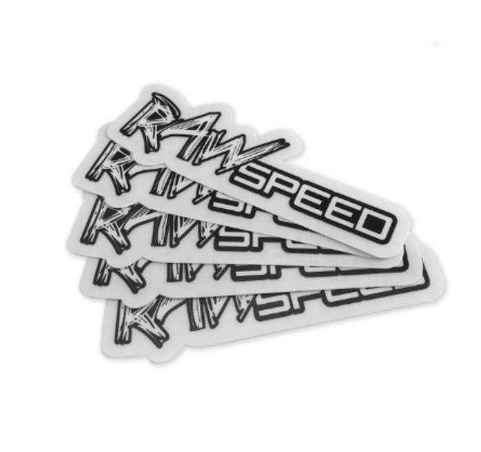 Raw Speed - 3" x 1" Stickers (5 per pack)
