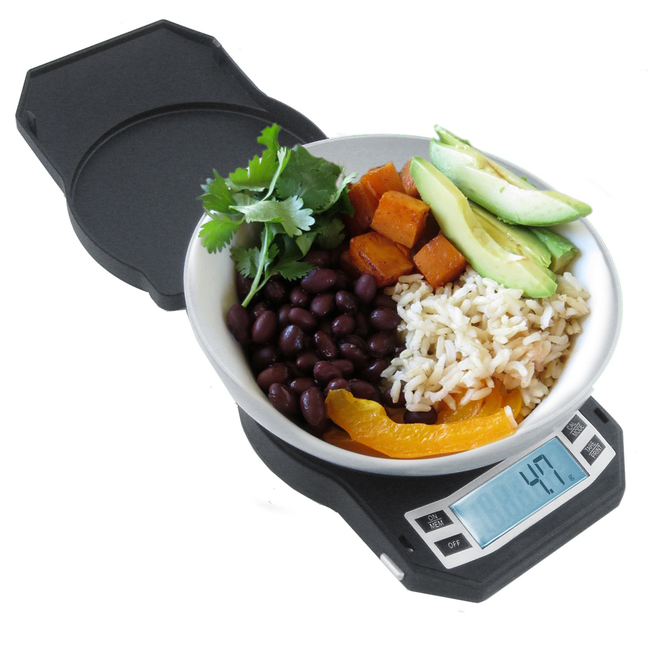 Food Weight Scale with Bowl - Super Accurate, Single Sensor, Digital Kitchen Scale Master Food Prep with A Custom-Built Bowl That Fits on Top A