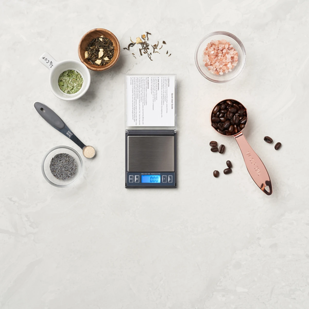 Small pocket scale for herbs, gems, and powders