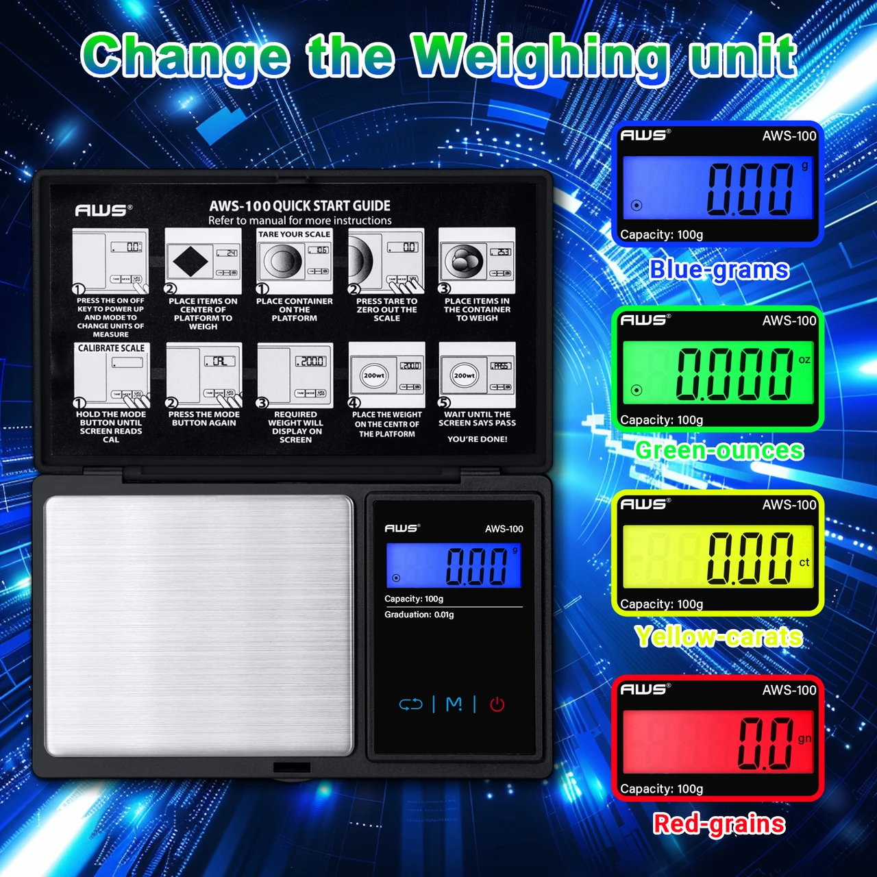 Portable mini pocket scale with protective cover