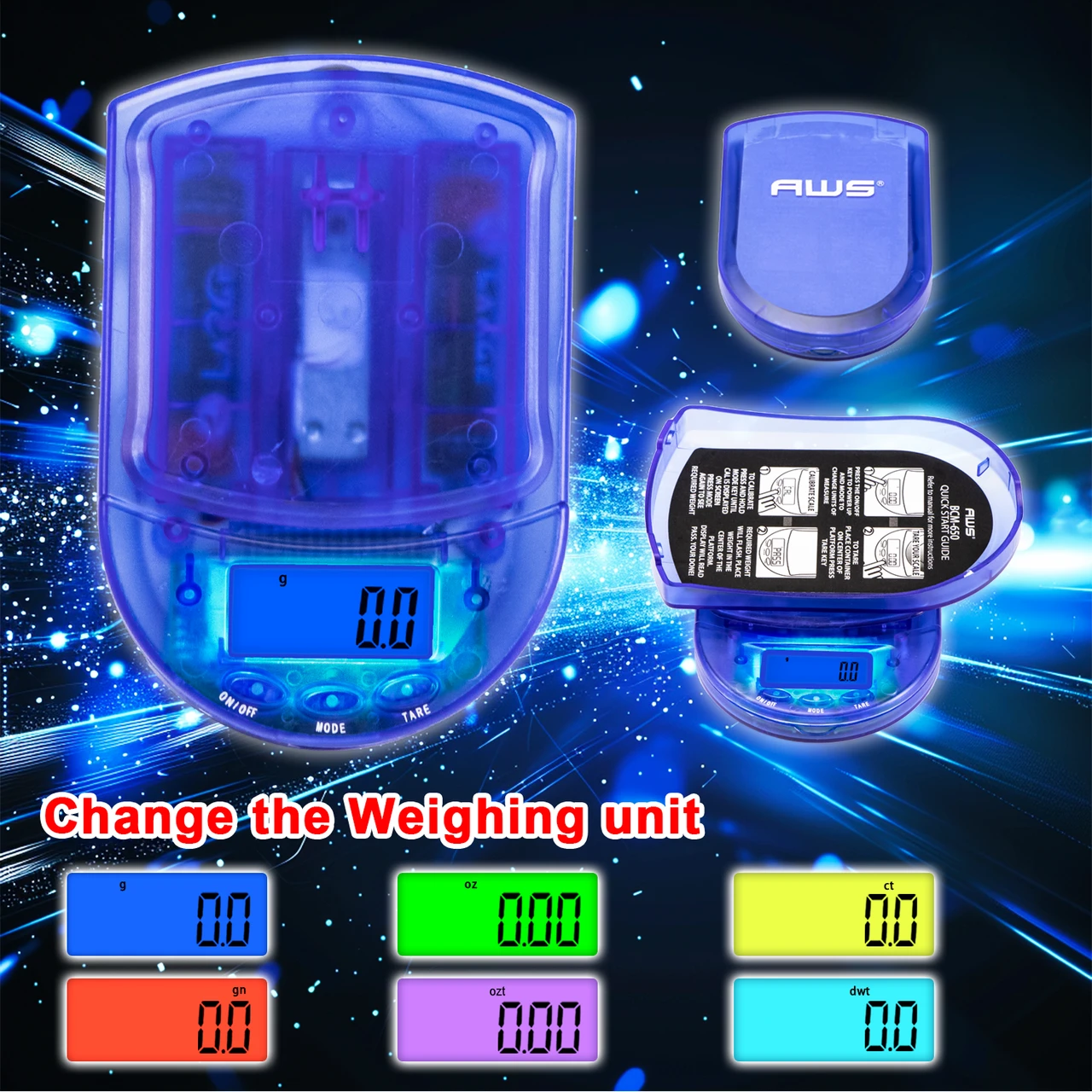 Portable mini pocket scale with protective cover