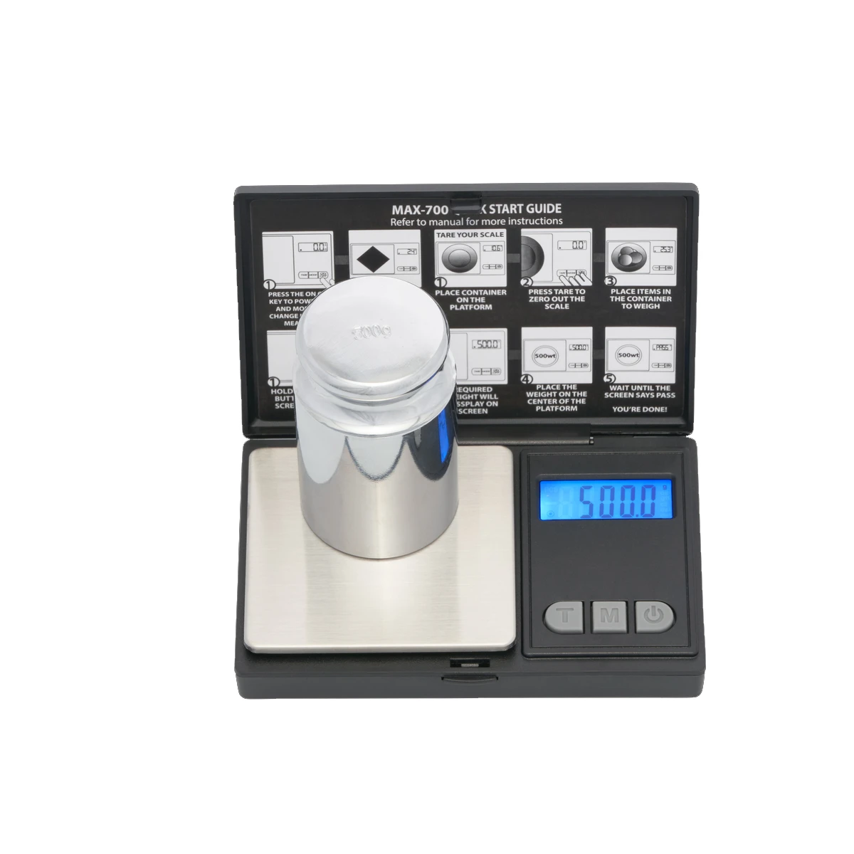 Portable mini pocket scale with protective cover