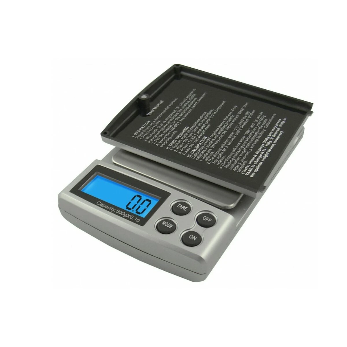 Portable mini pocket scale with protective cover