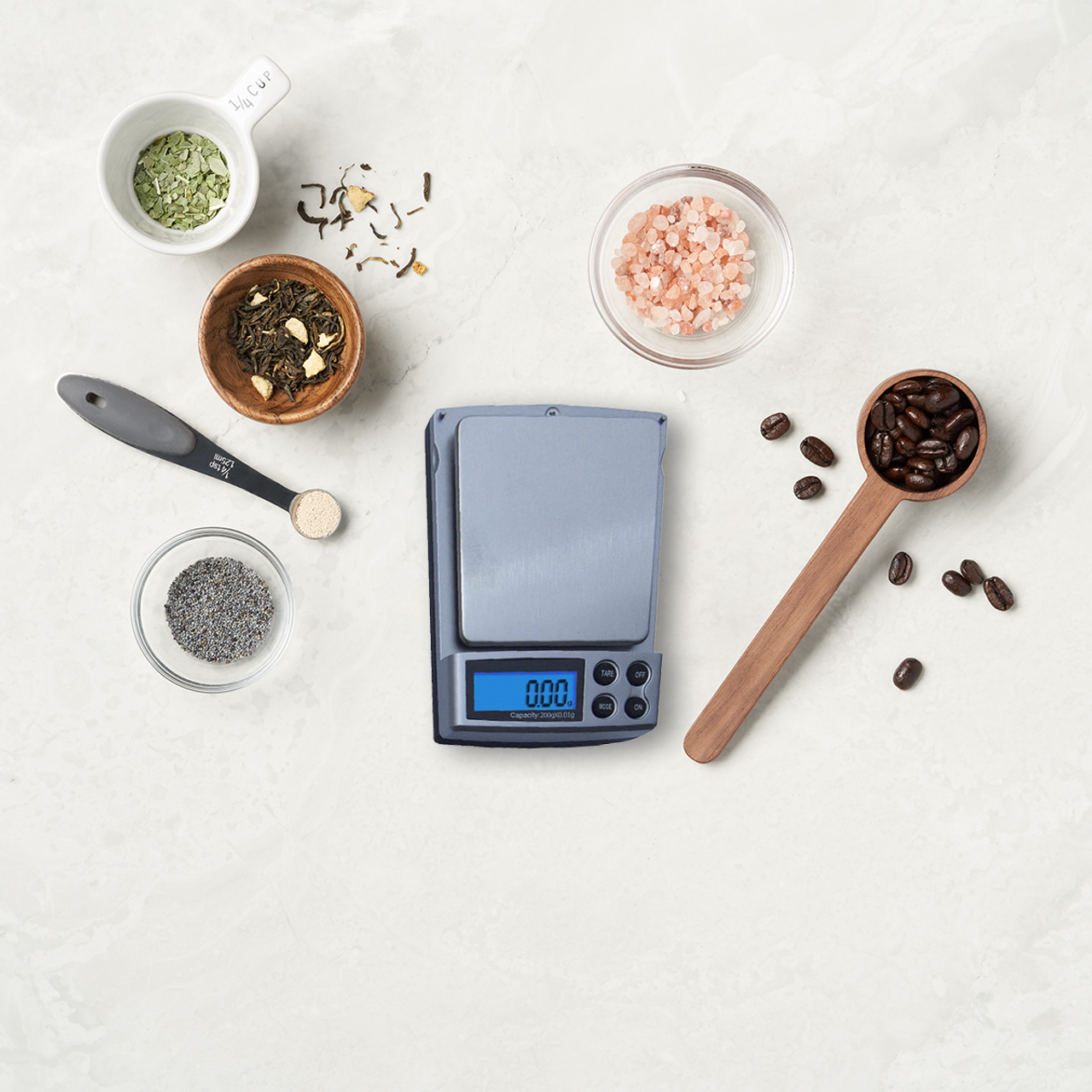 Trap1200g Digital Pocket Scale with Bowl - American Weigh Scales