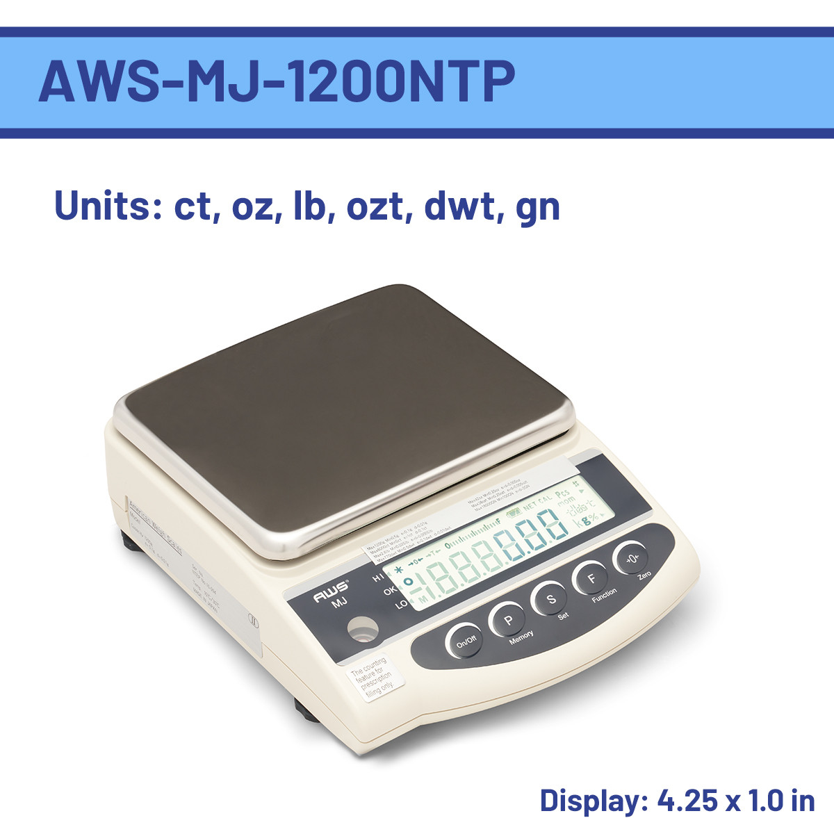 Precision pocket scale with LCD backlit display