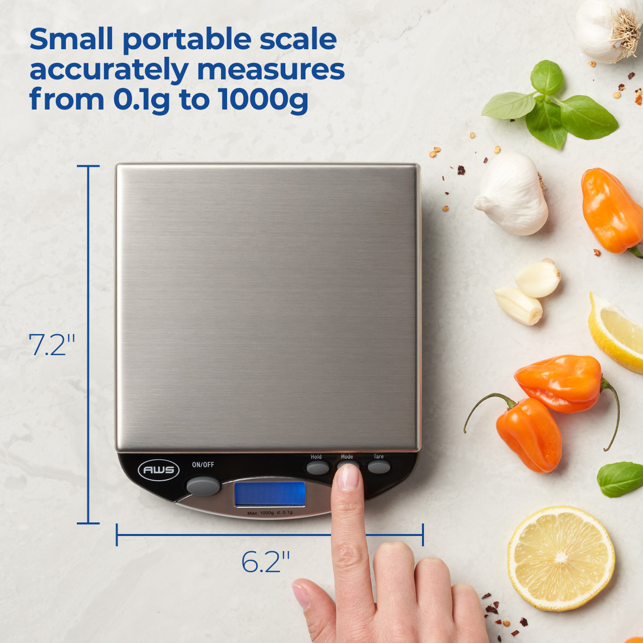 US-MINIBENCH by US Balance 1000 x 0.1 gram Digital Pocket Scale 