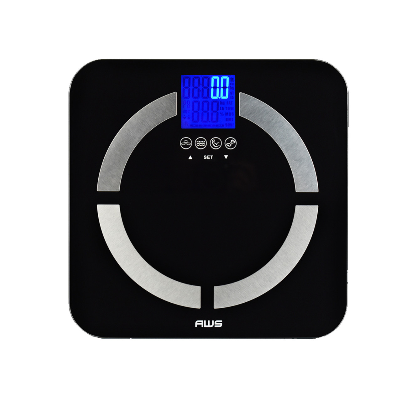 QUANTUM-2K DIGITAL BMI BATHROOM SCALE 330LBS - American Weigh Scales