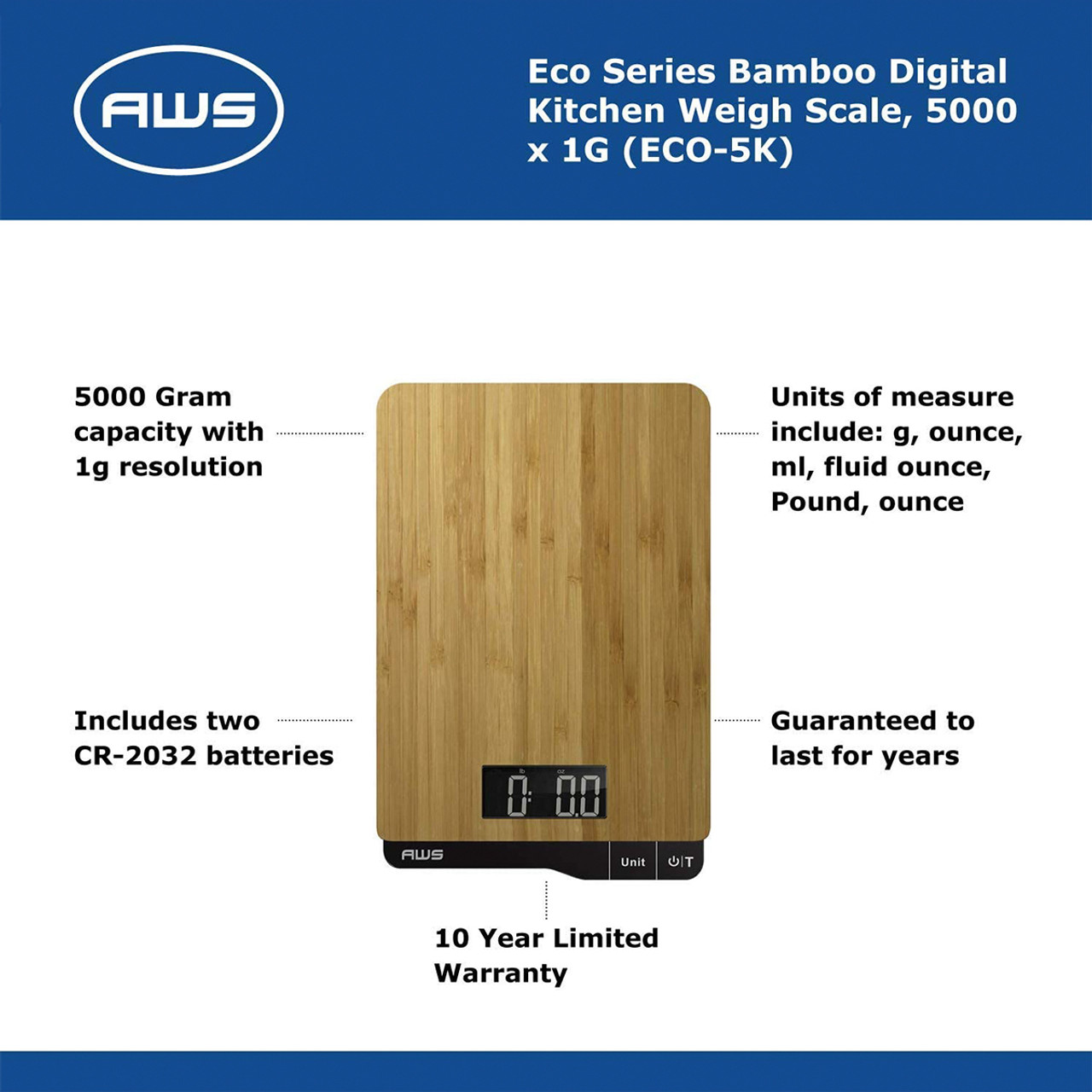 Digital Food Scale-measures in Grams Pounds Ounces Fluid Ounces