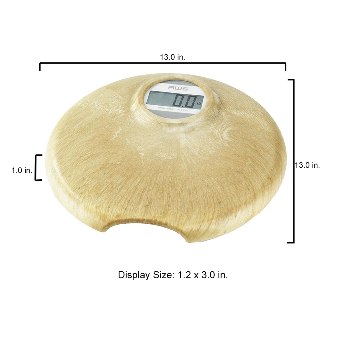 Travel-size digital pocket weighing scale