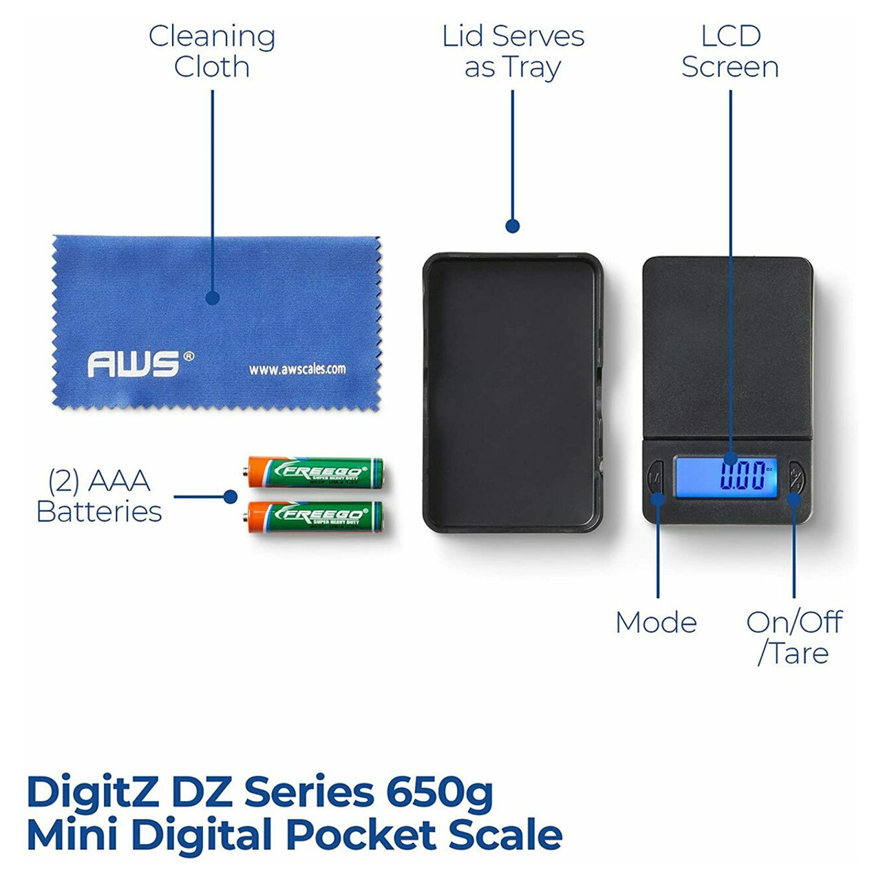 DZ 650g Mini Digital Portable Scale