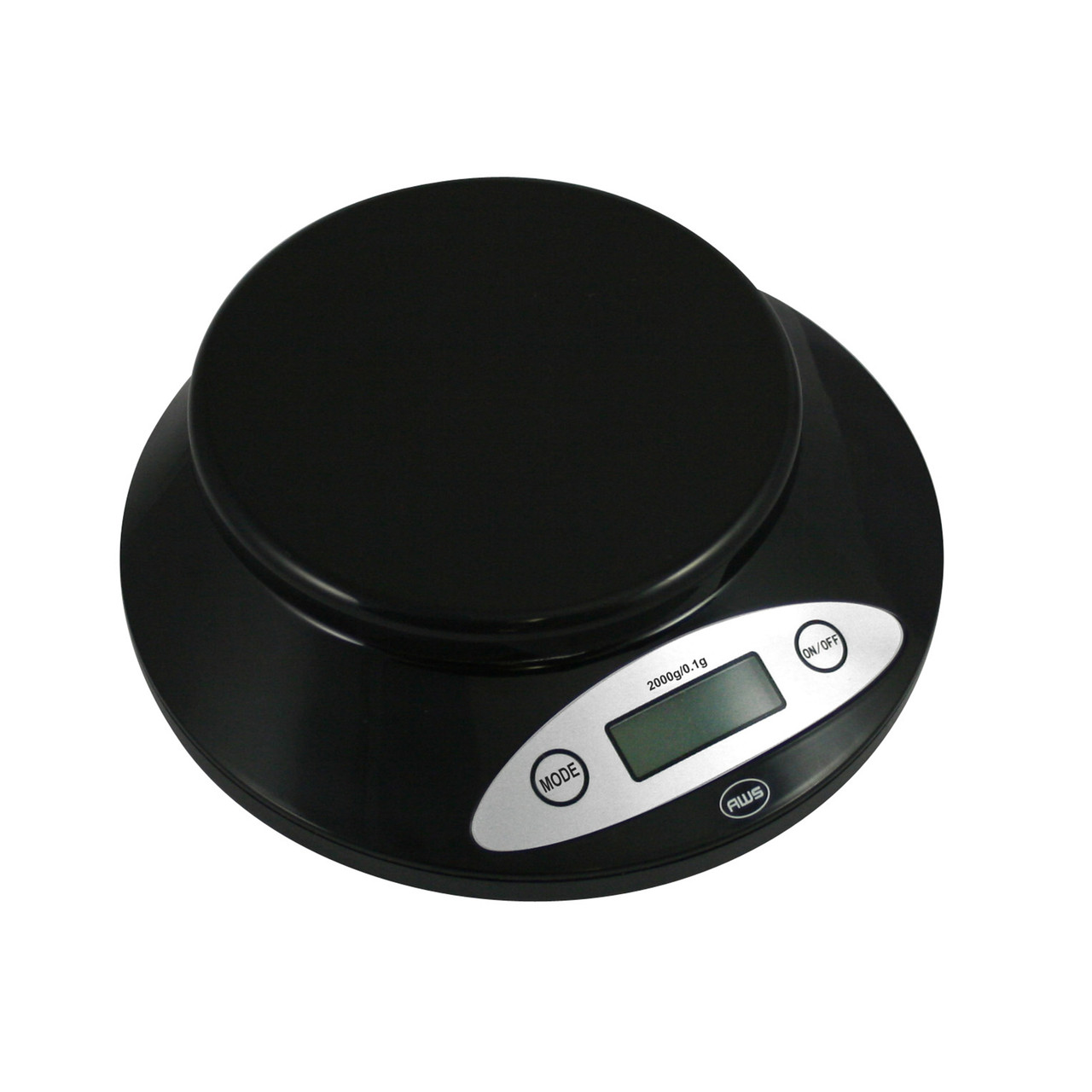 American Weigh Scales 2k-bowl-bk 2000g Capacity Digital Kitchen Scale, Black