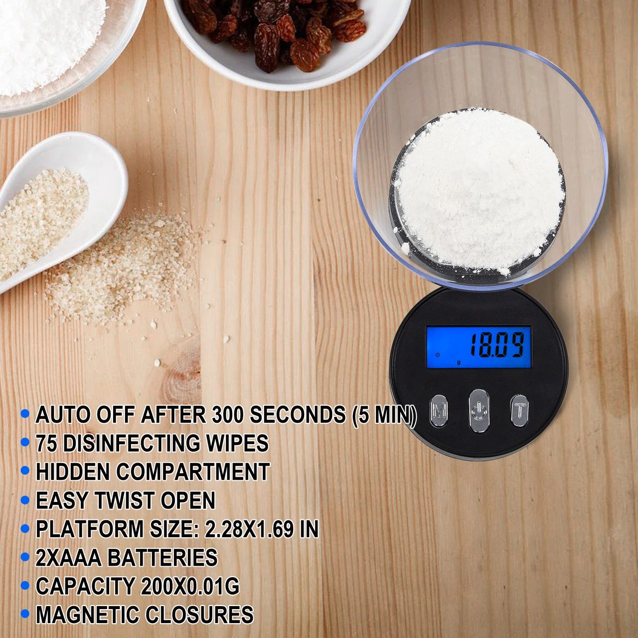 Small pocket scale for herbs, gems, and powders