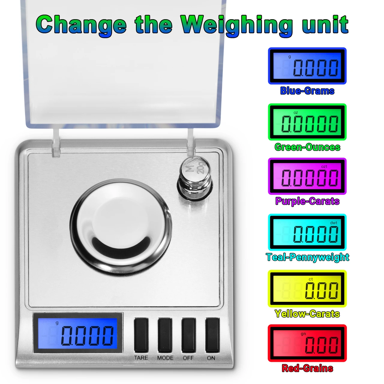 Portable mini pocket scale with protective cover
