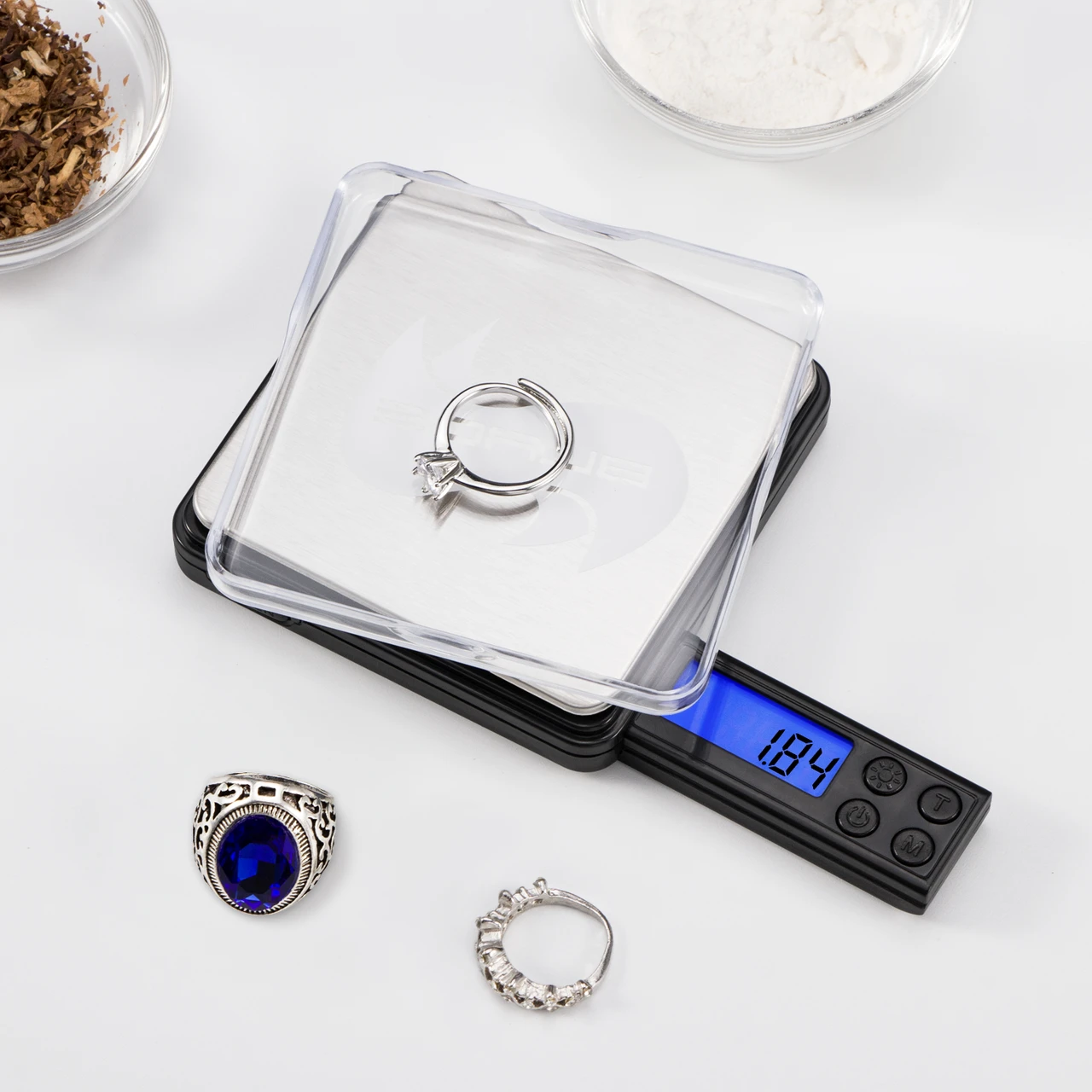 Travel-size digital pocket weighing scale
