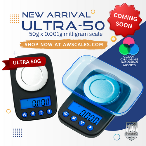 AWS-ULTRA-50G 50 X 0.001G MILLIGRAM SCALE AWS-ULTRA-50G 50 X 0.001G MILLIGRAM SCALE
