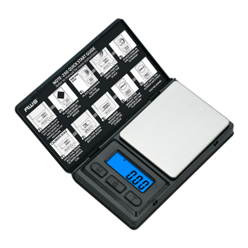 AWS-NOTE-250-BLK 250G X 0.01G POCKET SCALE