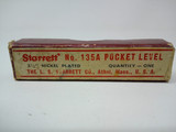 STARRETT #135A POCKET LEVEL