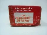 348 CAL/.348" 200 GR. HORNADY FLAT POINT #3410