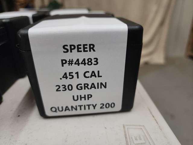 45 CAL/.451", 230 GR. SPEER UHP #4483