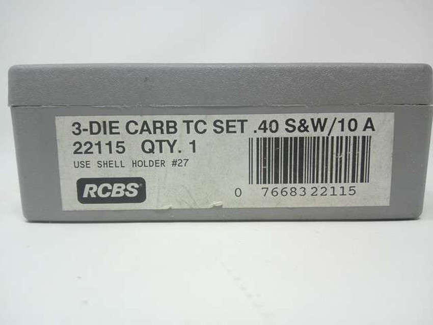 RCBS 40 S&W/10 AUTO DIE SET