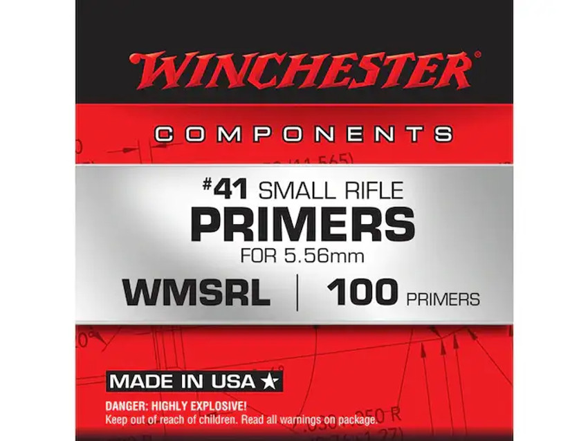 WINCHESTER PRIMERS: 5.56MM NATO-SPEC MILITARY #41