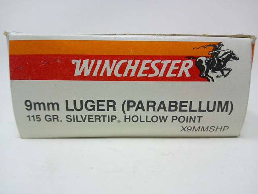 9MM LUGER PARABELLUM 115GR SILVERTIP HP AMMO-WINCHESTER
