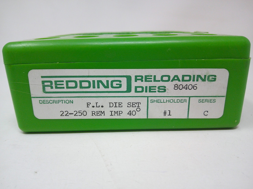 REDDING .22-250 REM IMPROVED 40° DIE SET