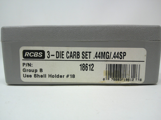 RCBS .44 MAG/.44 SPC. CARBIDE DIE SET