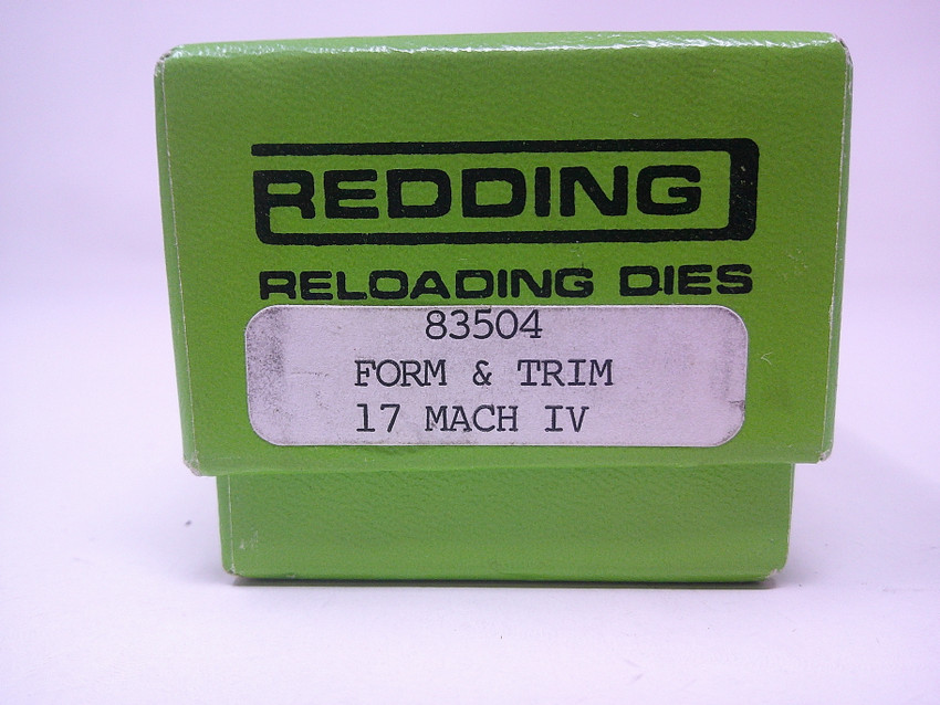 REDDING .17 MACH IV FROM & TRIM DIE SET