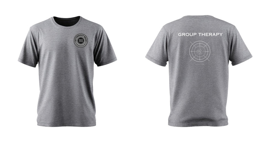 Bitterroot Brass-Group Therapy TShirt-Gray