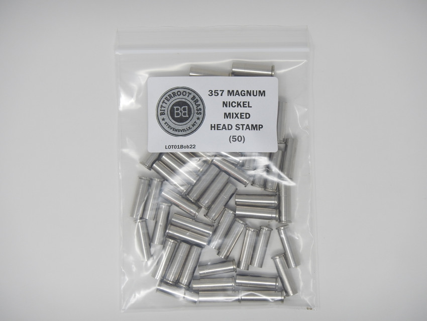 357 MAGNUM FIRED/WASHED - MIXED NICKEL HD STAMPS 50