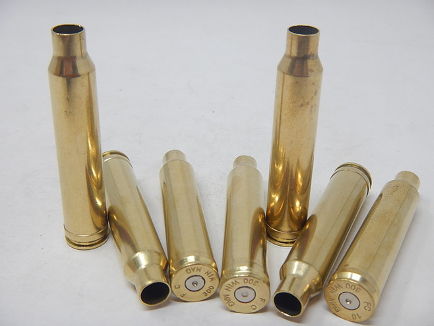 300 WINCHESTER SHORT MAG, FIRED BRASS, BAGS OF 20, WESTERN MUNITIONS,  BR-300WSM-20 - Western Metal Inc.
