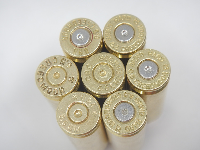 6.5 CREEDMOOR FIRED/WASHED - MIXED HD STAMPS- LARGE PRIMER POCKETS