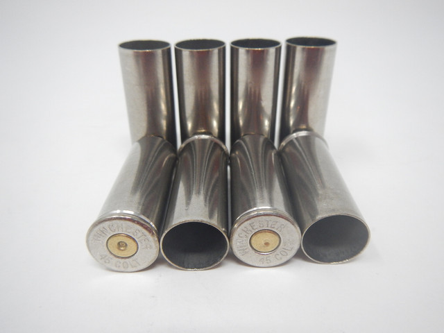 45 COLT FIRED WASHED WINCHESTER NICKEL