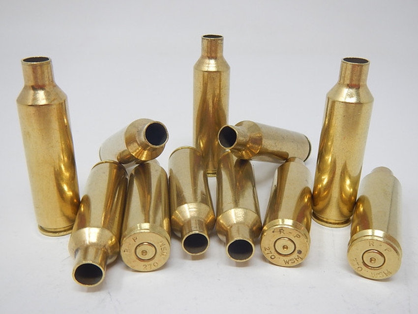 270 WSM FIRED/WASHED RP BRASS
