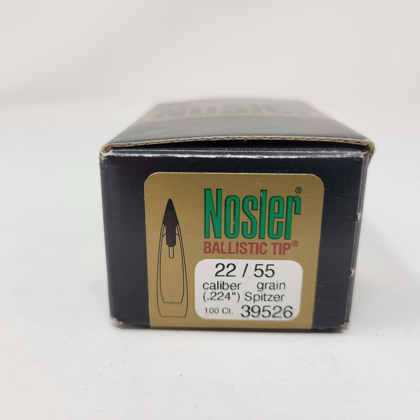 22 CAL/.224" 55 GR. NOSLER SPITZER #39526