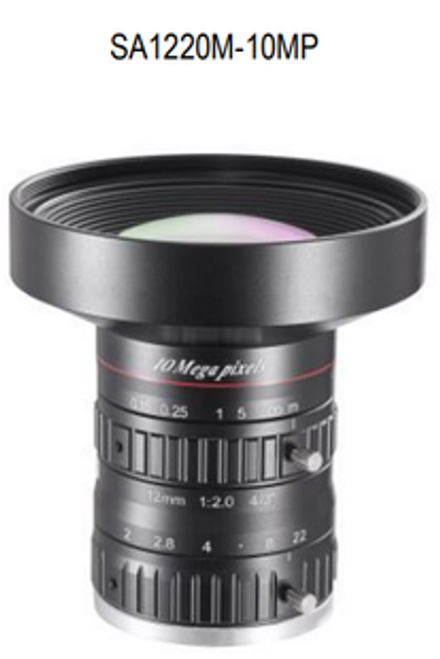 Lens, 12mm, C-Mount, 4/3", 10MP Lens, 12mm, C-Mount, 4/3", 10MP