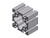 Heavy version
Ideal for heavy duty applications
Has eight 10 mm T-slots
Recommended for load bearing applications
Often used in linear motion applications